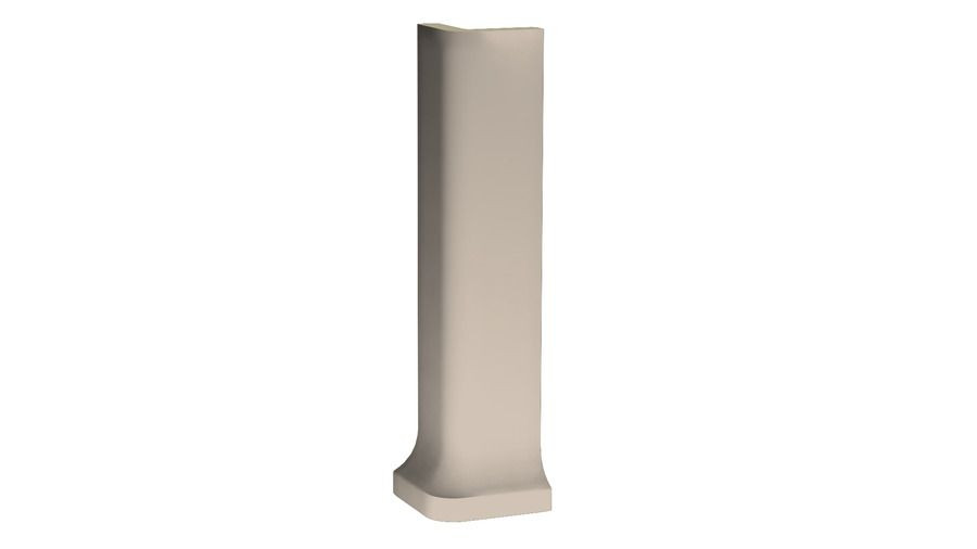Color Two GSERI108 3 x 20 плитка цоколь із закругленням - зовнішній кут бежевий RAKO