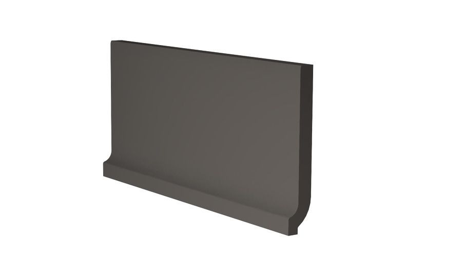 Taurus Color TSPF6007 20 x 8 плитка цоколь із закругленням темно-сірий ABS RAKO