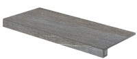 Quarzit DCF84738 40 x 80 плитка фасонний елемент сходинки темно-сірий RAKO
