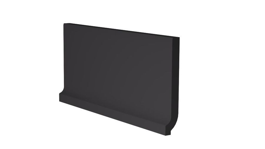Taurus Color TSPF6019 20 x 8 плитка цоколь із закругленням чорний ABS RAKO