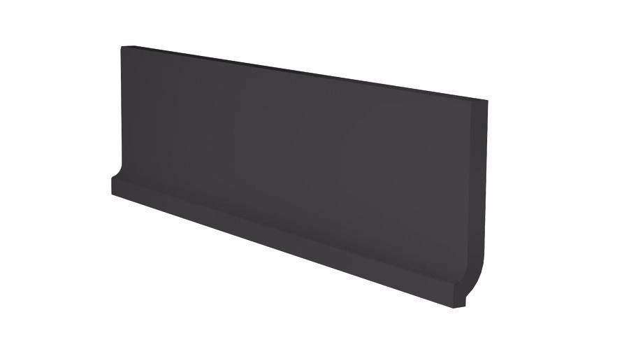 Taurus Color TSPKF019 30 x 8 плитка цоколь із закругленням чорний ABS RAKO