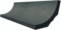 Taurus Granit TSZEF065 20 x 7 плитка цоколь-жолоб сірий антрацит RAKO