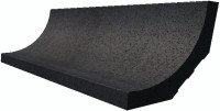 Taurus Granit TSZEF069 20 x 7 плитка цоколь-жолоб чорний RAKO
