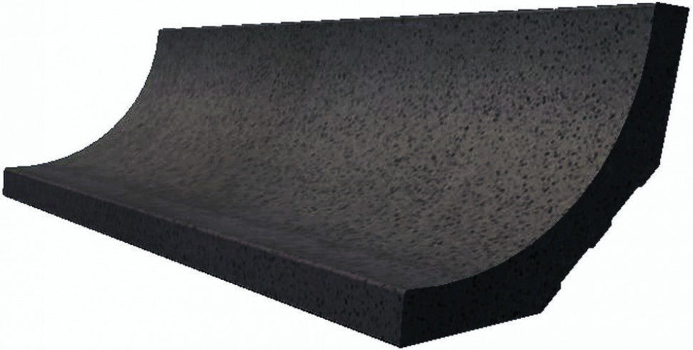 Taurus Granit TSZEF069 20 x 7 плитка цоколь-жолоб чорний RAKO