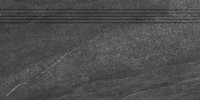 Quarzit DCP84739 40 x 80 плитка сходинка чорний RAKO