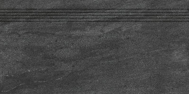 Quarzit DCP84739 40 x 80 плитка сходинка чорний RAKO