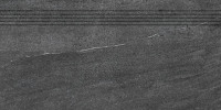 Quarzit DCP84739 40 x 80 плитка сходинка чорний RAKO