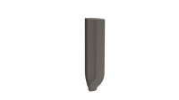 Taurus Color TSIRH007 2,3 x 8 плитка цоколь із закругленням - внутрішній кут темно-сірий RAKO