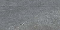 Quarzit DCPSE738 30 x 60 плитка сходинка темно-сірий RAKO