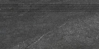 Quarzit DCPSE739 30 x 60 плитка сходинка чорний RAKO