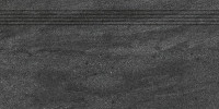 Quarzit DCPSE739 30 x 60 плитка сходинка чорний RAKO
