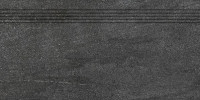 Quarzit DCPSE739 30 x 60 плитка сходинка чорний RAKO