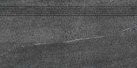 Quarzit DCPSE739 30 x 60 плитка сходинка чорний RAKO