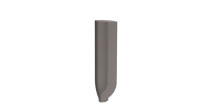 Taurus Color TSIRH006 2,3 x 8 плитка цоколь із закругленням - внутрішній кут сірий RAKO