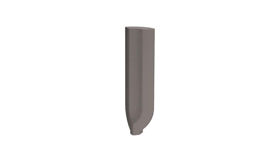 Taurus Color TSIRH006 2,3 x 8 плитка цоколь із закругленням - внутрішній кут сірий RAKO