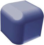 Color Two GTVR4F05 2,4 x 2,4 плитка зовнішній кут синій RAKO