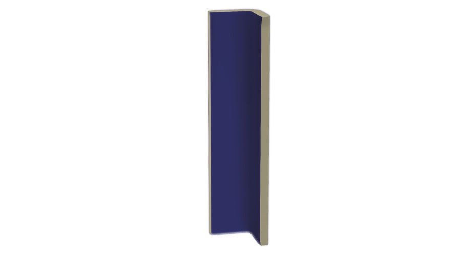 Color Two GSIAP005 2,4 x 20 плитка безперервна внутрішня грань синій RAKO