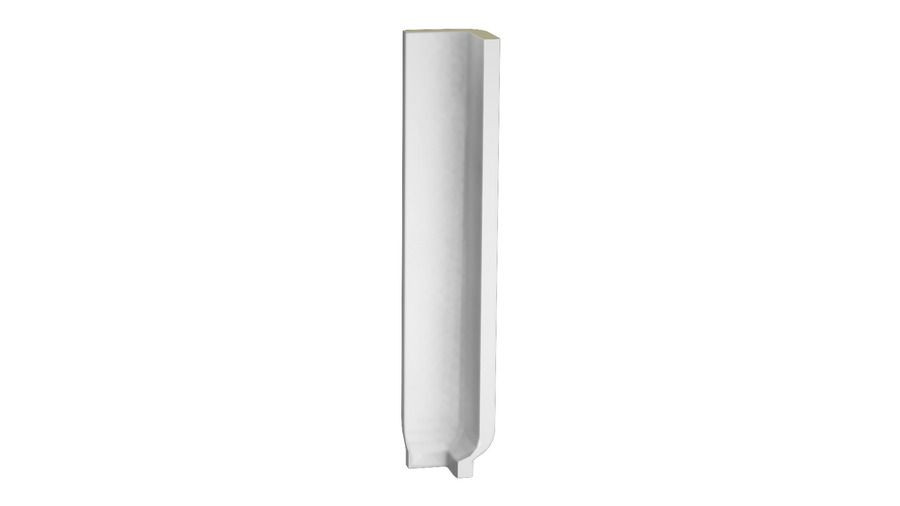 Color Two GSIRI023 2,4 x 20 плитка цоколь із закругленням - внутрішній кут білий RAKO