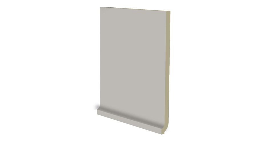 Color Two GSP1K110 20 x 20 плитка цоколь із закругленням сірий RAKO