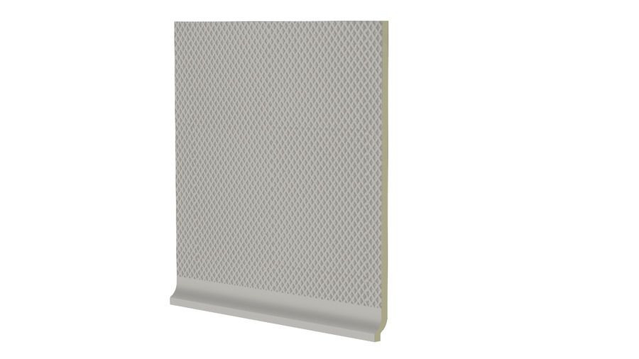 Color Two GST1K110 20 x 20 плитка цоколь із закругленням сірий RAKO