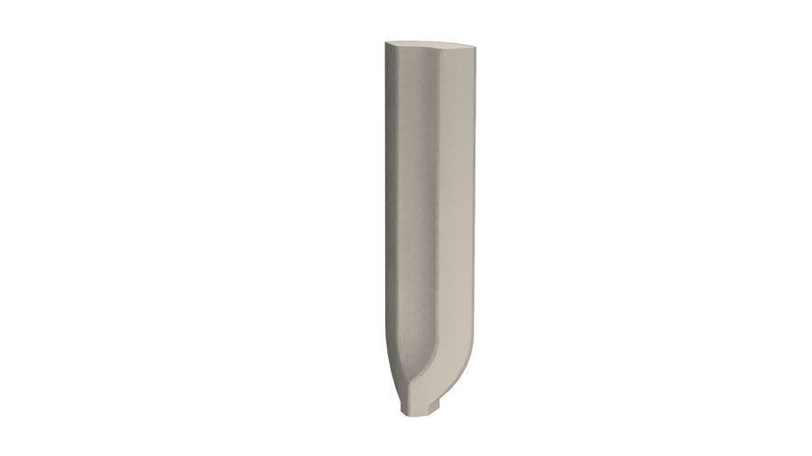 Taurus Color TSIRB010 2,3 x 9 плитка цоколь із закругленням - внутрішній кут слонова кістка RAKO